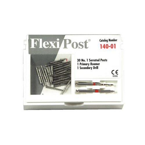 Essential Dental Systems 140-01 Flexi-Post Stainless Steel Posts #1 Red 30/Pk Essential Dental Systems 140-01 Flexi-Post Stainless Steel Posts #1 Red 30/Pk